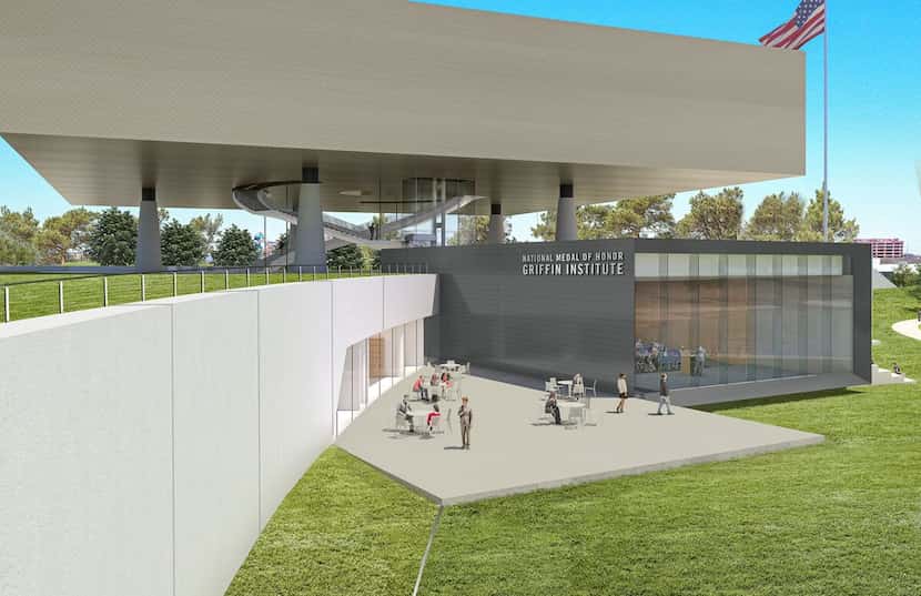 Rendering of the National Medal of Honor Museum under construction in Arlington.