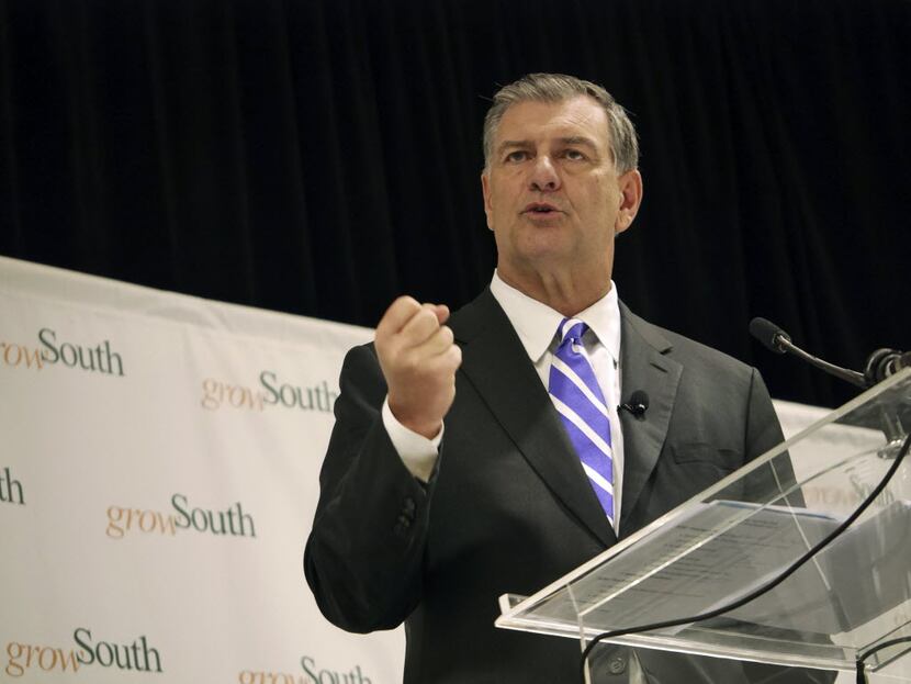 Dallas Mayor Mike Rawlings gives his address on the state of GrowSouth, his initiative to...