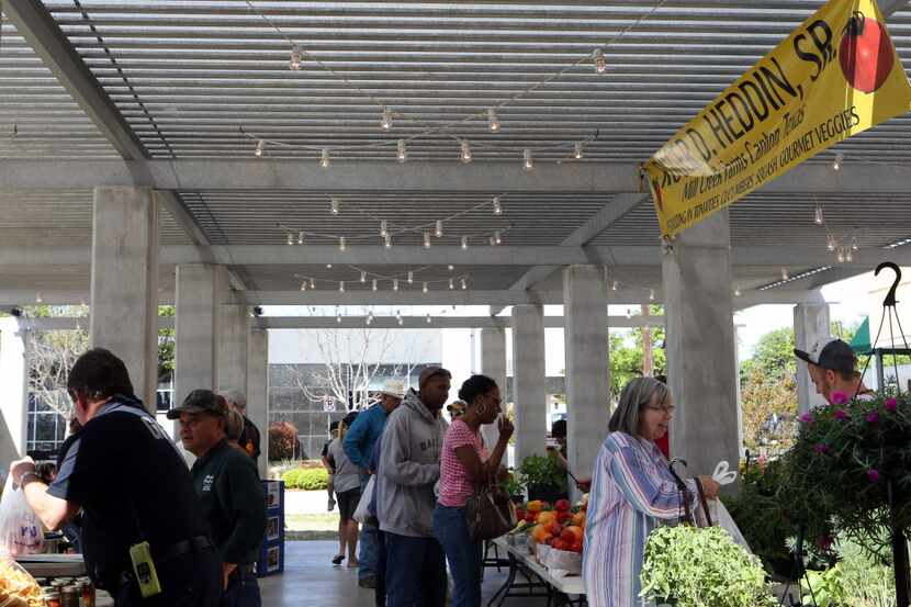 The Grand Prairie Farmers Market features an indoor and outdoor market, as pictured in this...