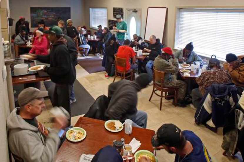 
Our Calling homeless resource center served a lunch recently to homeless residents. Most...