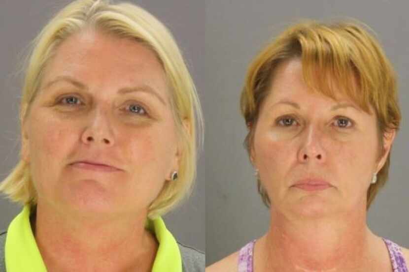 Amy Witherite, left, and Barbara Witherite were arrested on misdemeanor assault charges. 