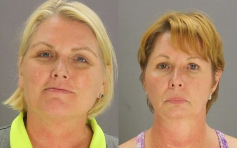 Amy Witherite, left, and Barbara Witherite were arrested on misdemeanor assault charges. 