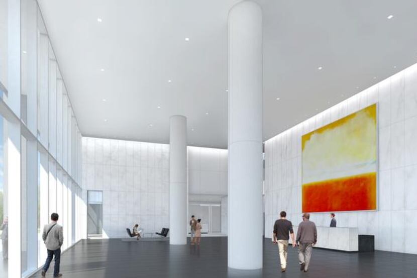 
The lobby will be redone with white stone and modern art. Work will begin in October and...