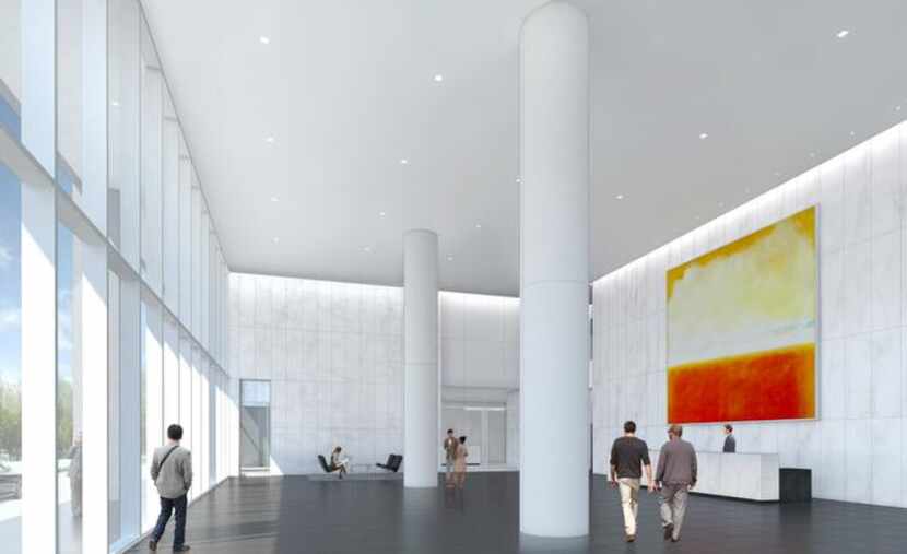
The lobby will be redone with white stone and modern art. Work will begin in October and...