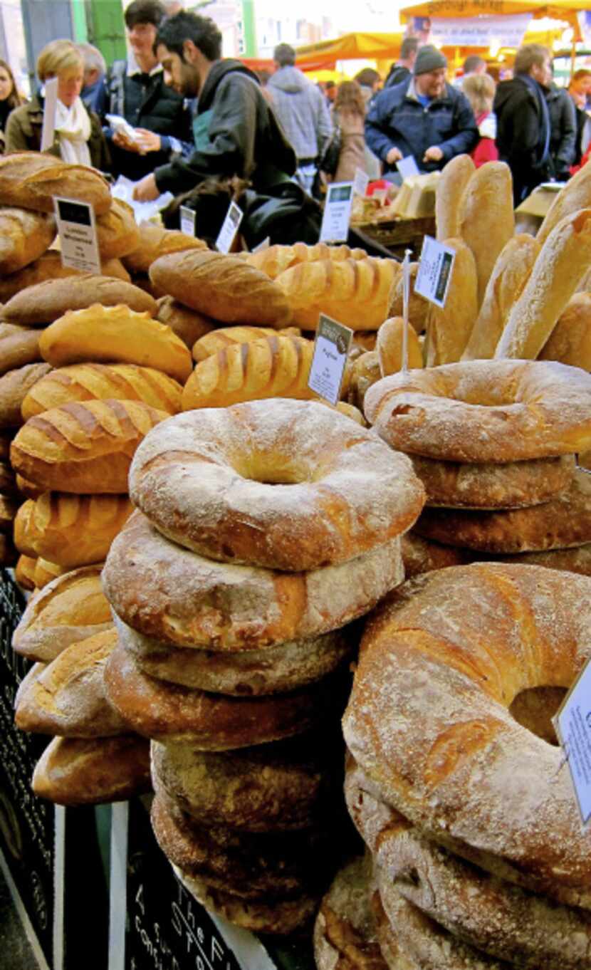 Artisan bread at Borough Market.