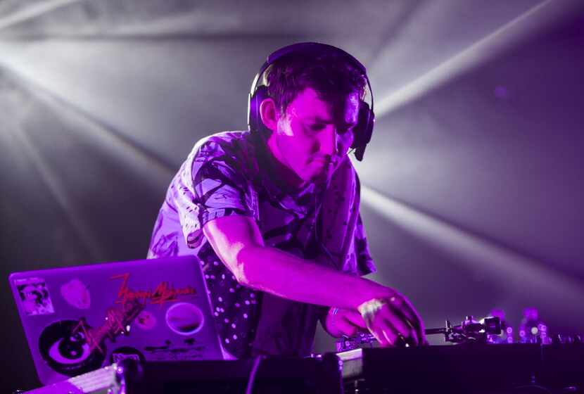 Next up was British DJ and producer Hudson Mohawke, who whipped the folks into a frenzy by...