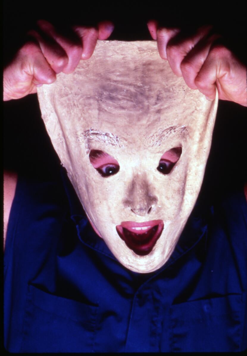 Fred Curchack uses masks and other visual trickery in his one-man show, "Stuff As Dreams Are...