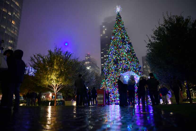 The Klyde Warren Park Christmas tree lighting ceremony was Dec. 3, 2016, in downtown Dallas....