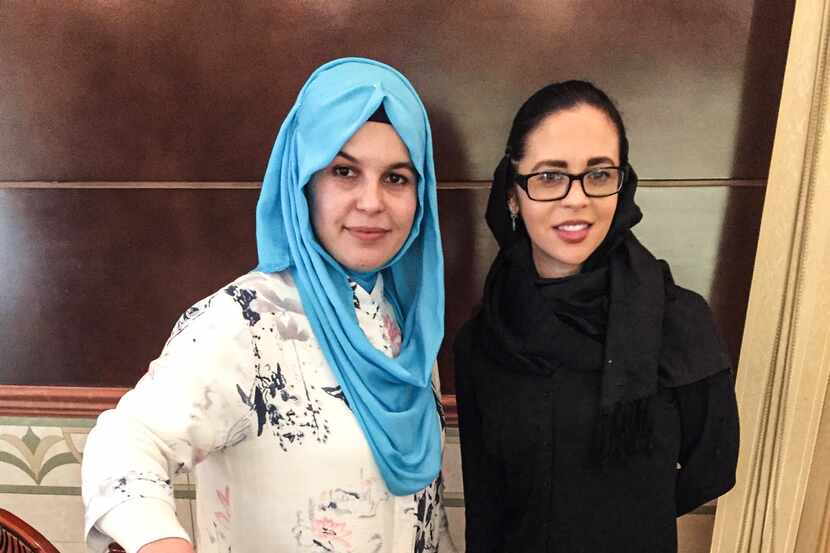 Fariha Easer with the author, Hollie McKay.