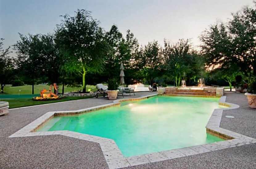 The backyard pool