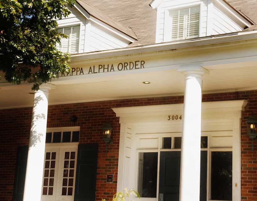 Exterior of the Kappa Alpha house at SMU campus in Dallas,Texas Thursday October 6, 2017. ...