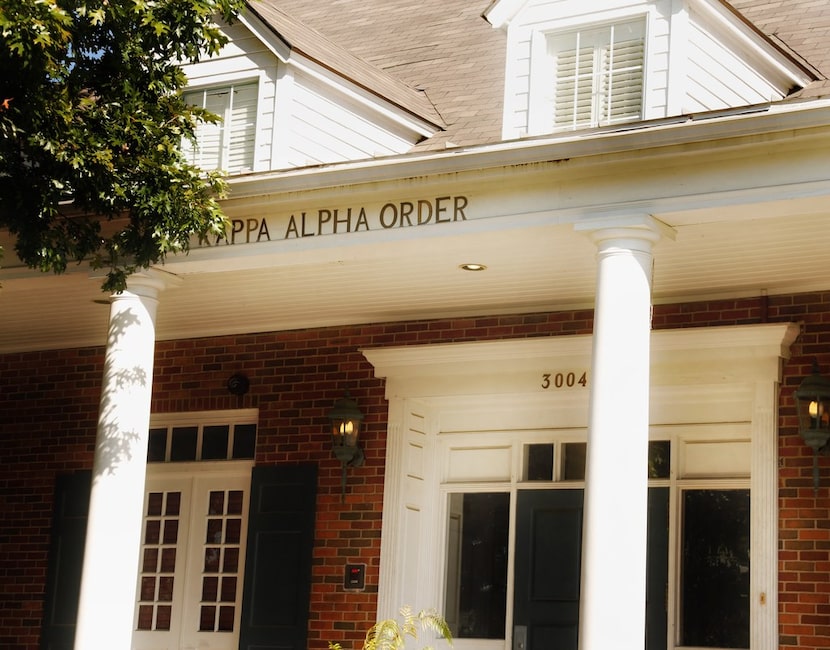 Exterior of the Kappa Alpha house at SMU campus in Dallas,Texas Thursday October 6, 2017. ...