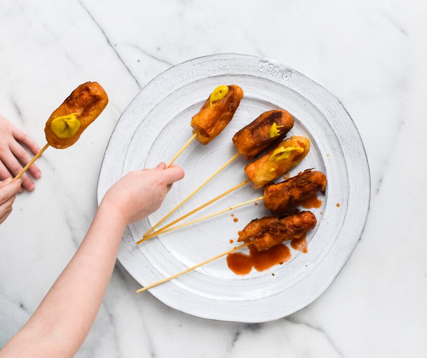 Mini Dijon Corn Dogs