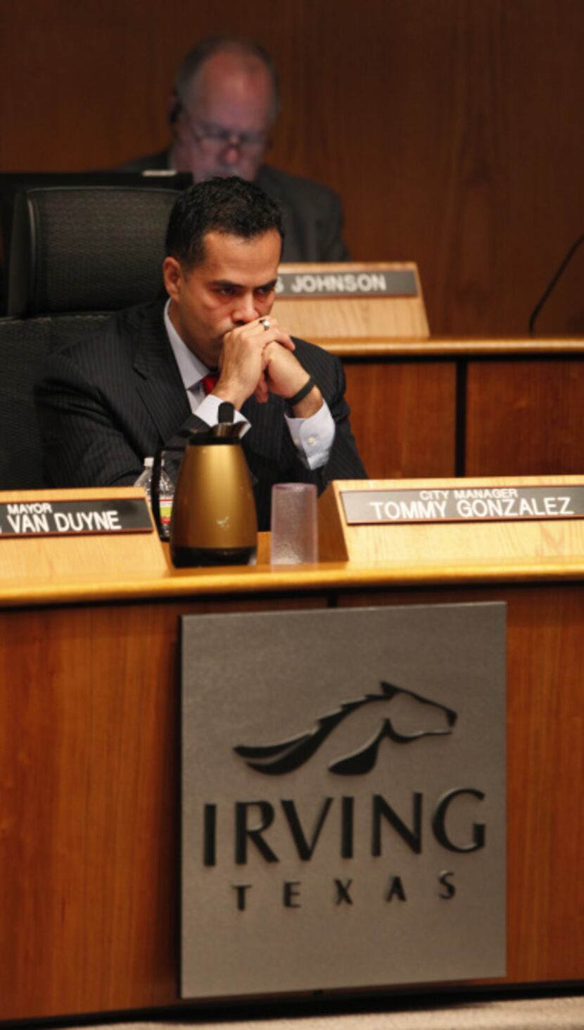 Irving City Manager Tommy Gonzalez last week voluntarily waived his contract’s automatic...