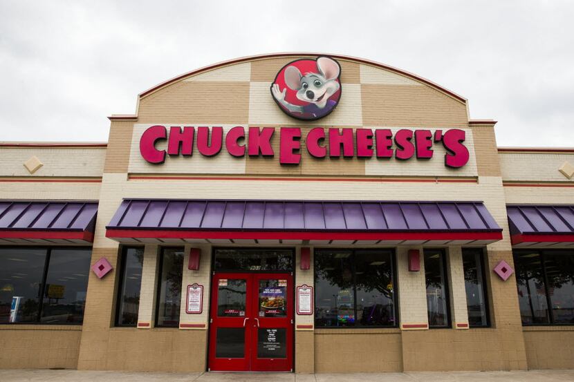 The exterior of Chuck E Cheese on Wednesday, April 8, 2015 in Irving, Texas.  (Ashley...