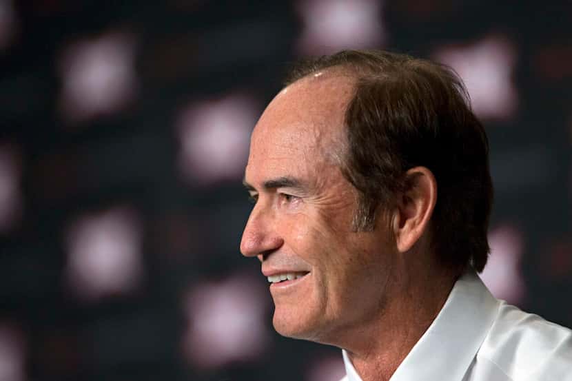 Baylor head coach Art Briles speaks during the 2015 Big 12 Conference Football Media Days...