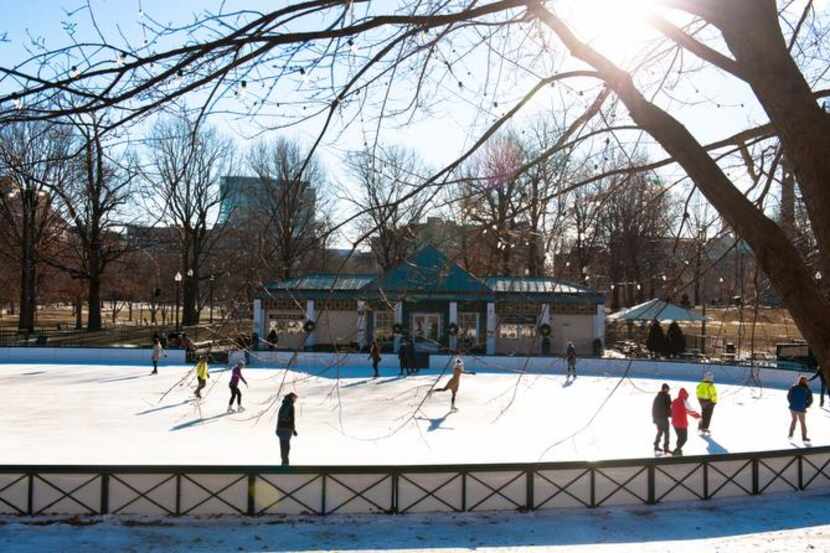 
Winter in Boston means ice skating on Frog Pond in Boston Commons.
