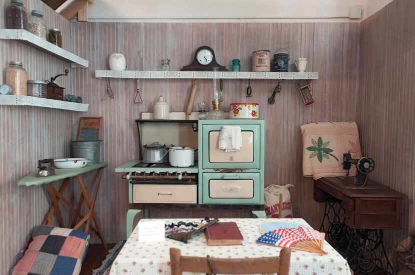 
A display of a 1930s-era kitchen is part of the Historical Society Museum, housed in the...