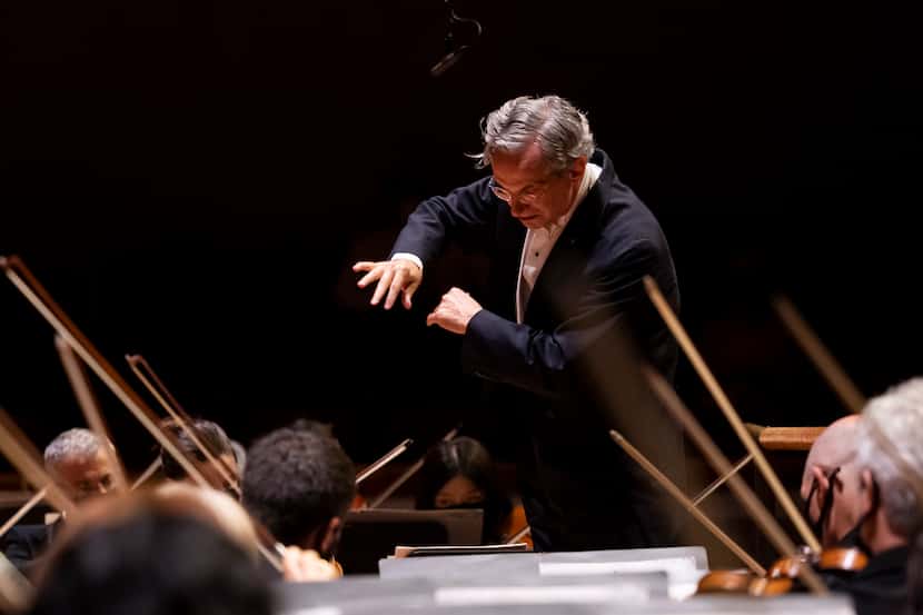 Music director Fabio Luisi leads the Dallas Symphony Orchestra in Weber’s 'Oberon' Overture...