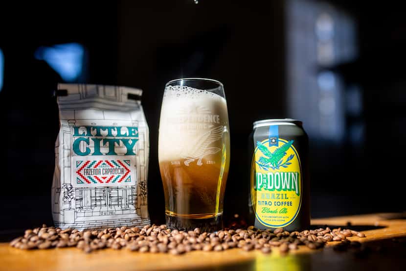 Independence Brewing Company s Up and Down: Brazil is a nitro-charged blonde ale with coffee.