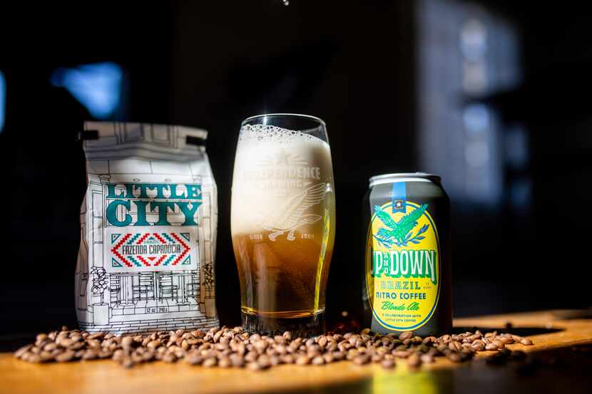 Independence Brewing Company s Up and Down: Brazil is a nitro-charged blonde ale with coffee.