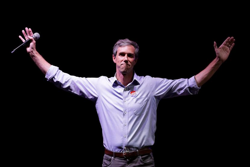 In this Nov. 6, 2018, file photo, Rep. Beto O'Rourke, D-Texas, the 2018 Democratic Candidate...