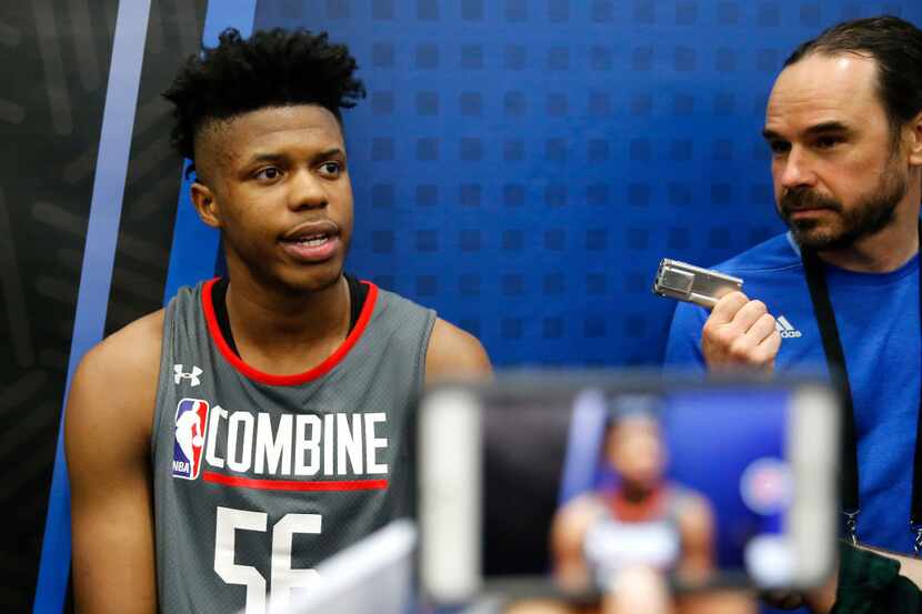 Justin Patton, from Creighton, has interviewed with the Mavericks but he said the weirdest...