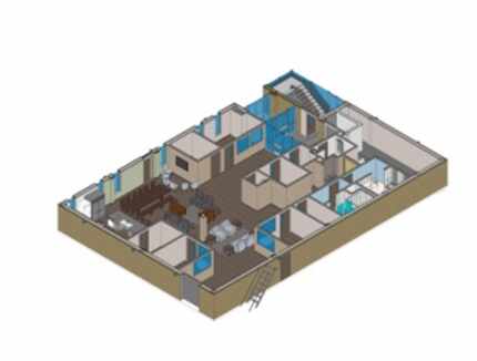  Rendering of the first floor of the Incarnation House. The after-school center is slated to...