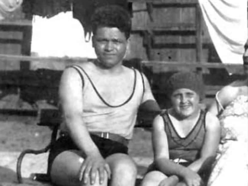 This rare pre-World War II photo, circa 1928, shows 21-year-old Victor Capesius, left,...