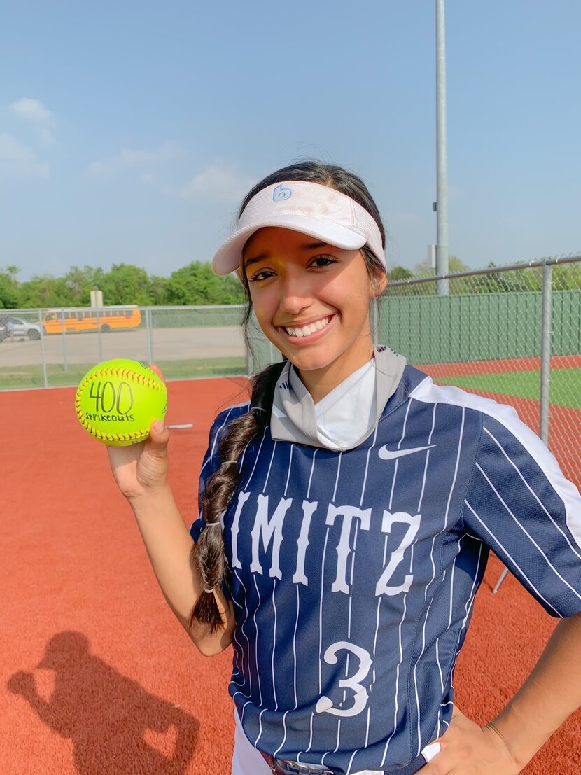 April 25, 2021, Softball Player of the Week: Irving Nimitz's Karina Rodriguez