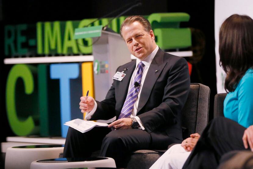 
Maxwell Anderson moderated a panel during the New Cities Foundation summit that he helped...