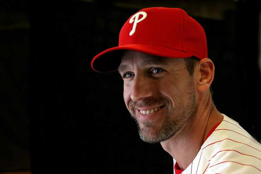 CLEARWATER, FL - FEBRUARY 27:  Cliff Lee #33 of the Philadelphia Phillies poses for a...