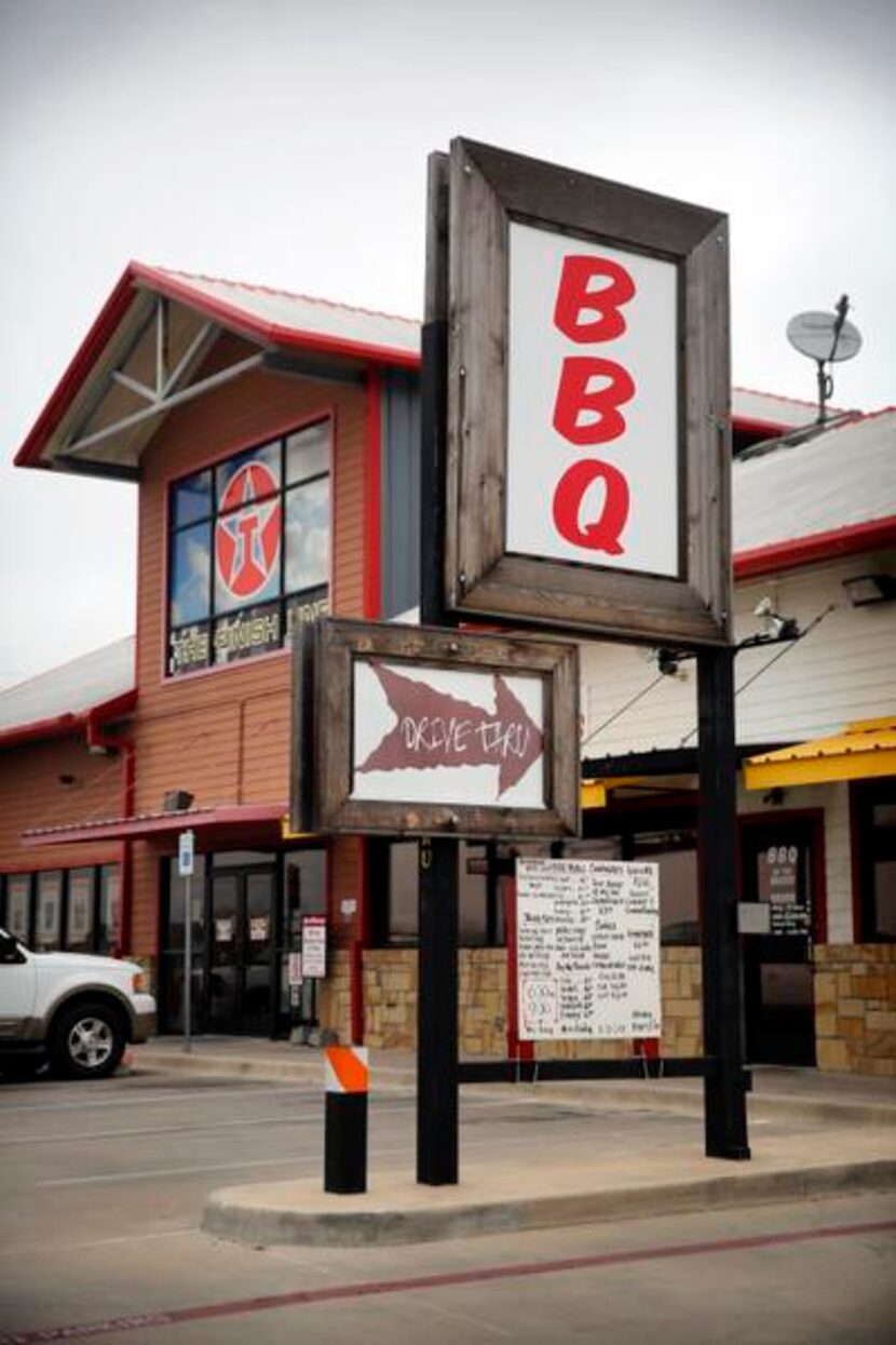 
BBQ on the Brazos has a drive thru.
