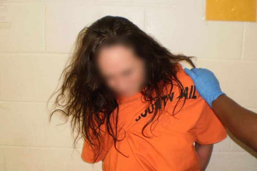 Image of rape victim, identified in court documents as "Jenny," who was confined to Harris...