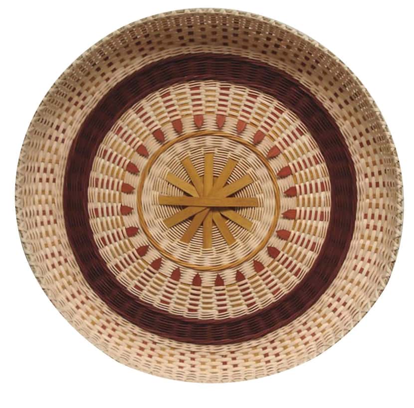 The Mayan Sun Bowers was one of the baskets students learned to make at the Texas Basket...