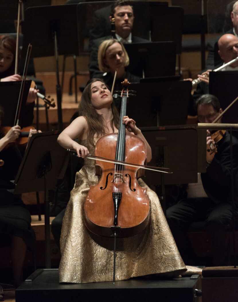 Cellist Alisa Weilerstein plays with the Dallas Symphony Orchestra in Tchaikovsky's Rococo...