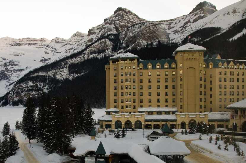 
Warm up after a day on the slopes at the famed Fairmont Chateau Lake Louise near Lake...