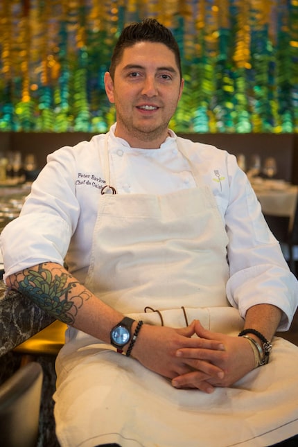 Chef Peter Barlow at Flora Street Cafe in 2017