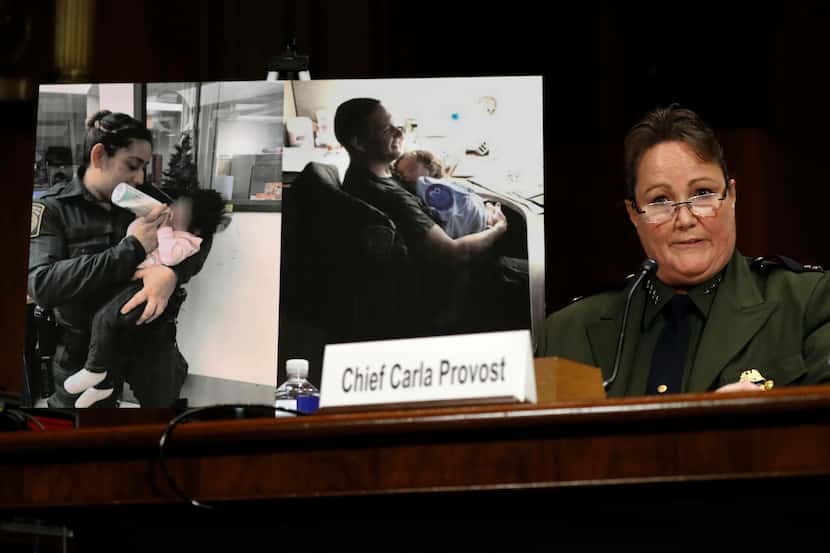 La jefa de la Patrulla Fronteriza Carla Provost testificó ante el Congreso el miércoles....
