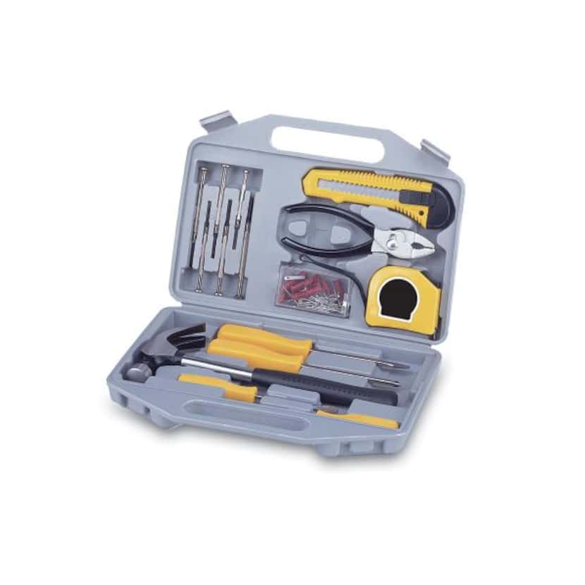 
For minor maintenance and quick repairs, a tool kit is a necessity. The grey, molded...