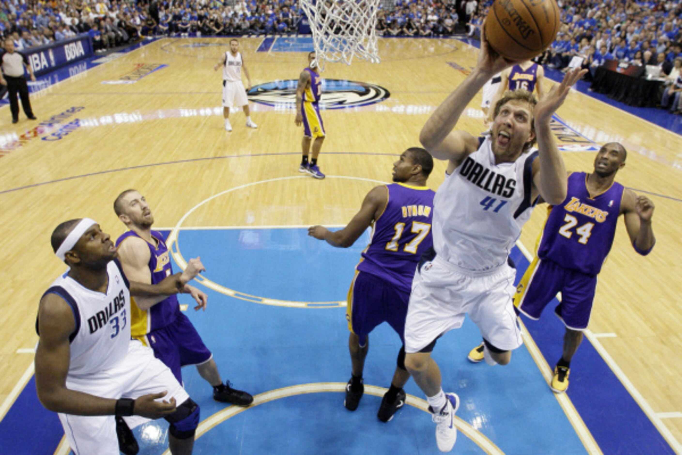 May 8: Mavs complete a 4-0 sweep of the Lakers by making 20-of-32 3-point shot attempts in a...