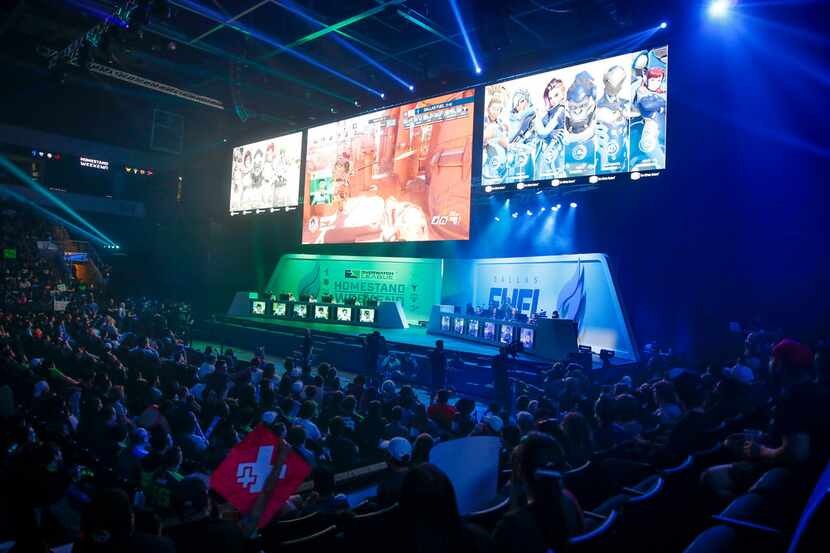 The Dallas Fuel played the Houston Outlaws in an Overwatch League match in Allen last April....