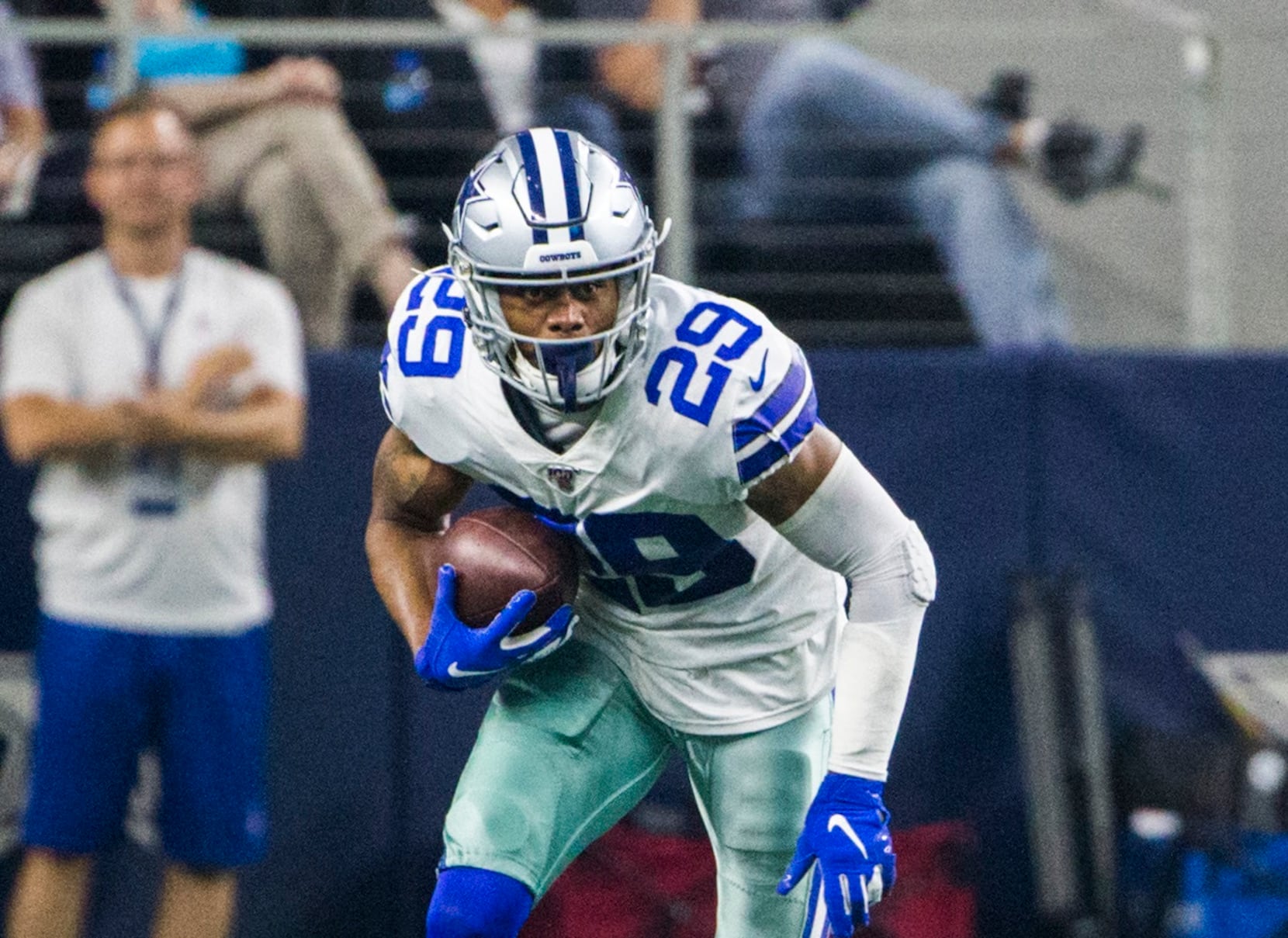 Dallas Cowboys cornerback C.J. Goodwin (29) before an NFL football