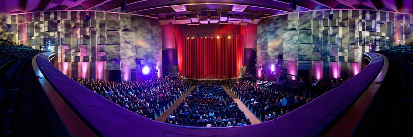 A panoramic shot of the theater where Broadway Dallas performances take place.