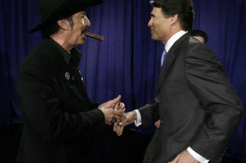 Kinky Friedman shared the debate stage with Gov. Rick Perry during Friedman's 2006 run for...