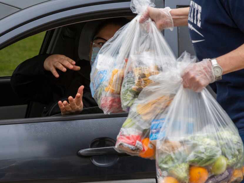 Dallas ISD employees and volunteers distributed the meals.