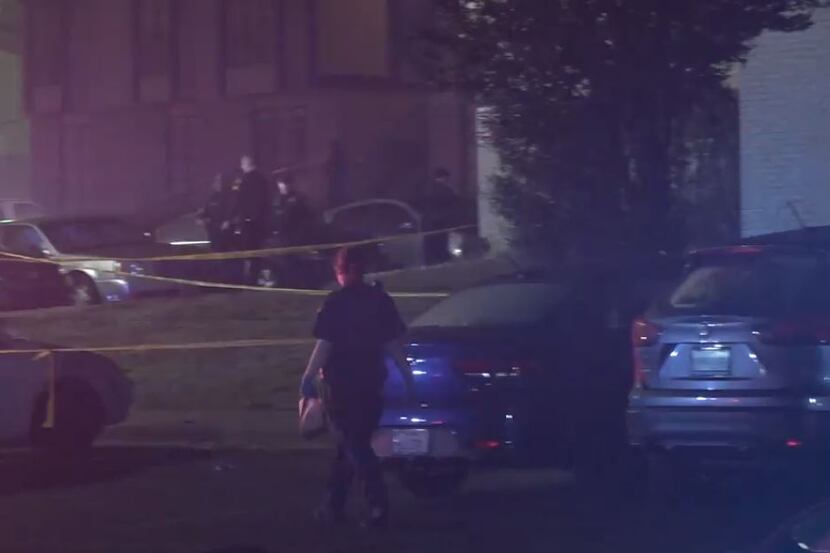 A shooting at a Dallas apartment complex put a victim in the hospital early Tuesday.