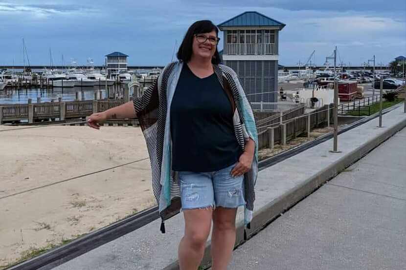 Woman standing near beach