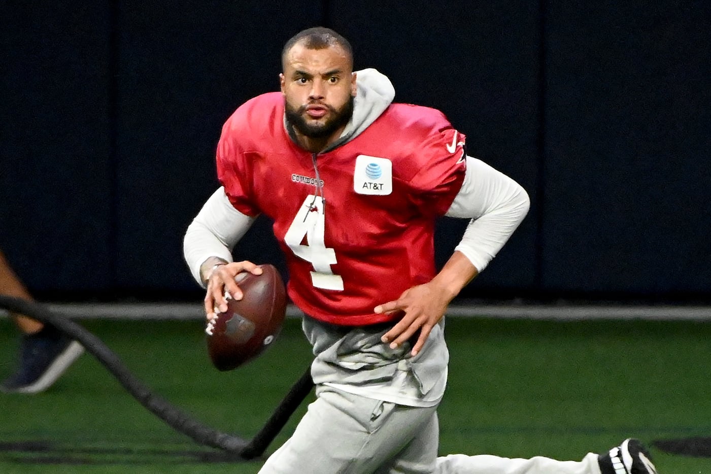 Photos: Cowboys QB Dak Prescott continues testing calf in practice ahead of  Sunday's game vs. Vikings