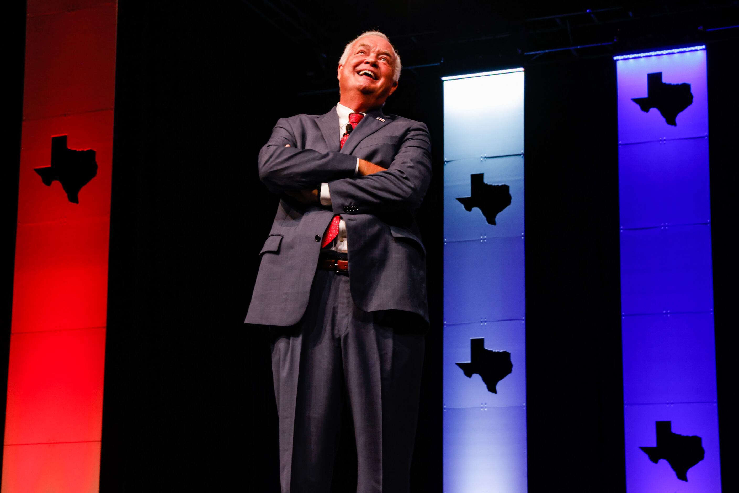 Railroad Commissioner of Texas Wayne Christian during a general meeting as part of the 2022...